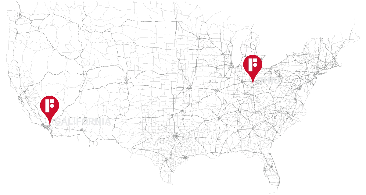 Fry Steel locations map